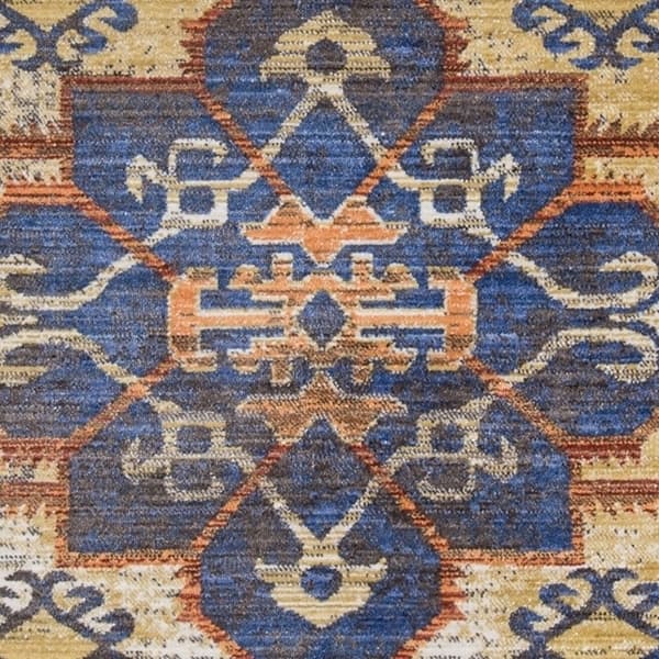 Momeni Cypress Polyester Traditional Medallion Area Rug - 4' x 6' - Charcoal - Runner/Rectangle