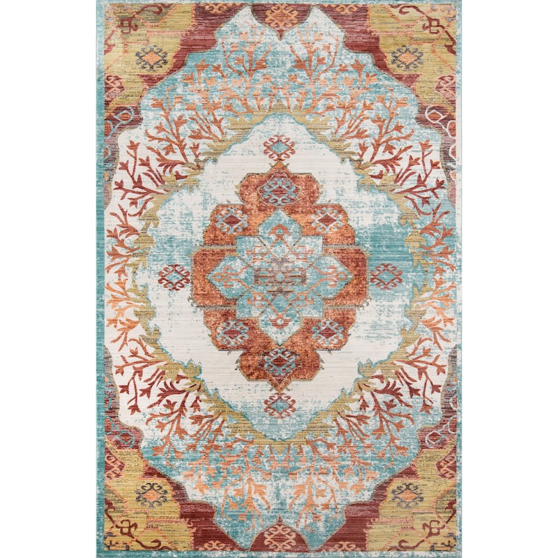 Momeni Cypress Polyester Traditional Medallion Area Rug