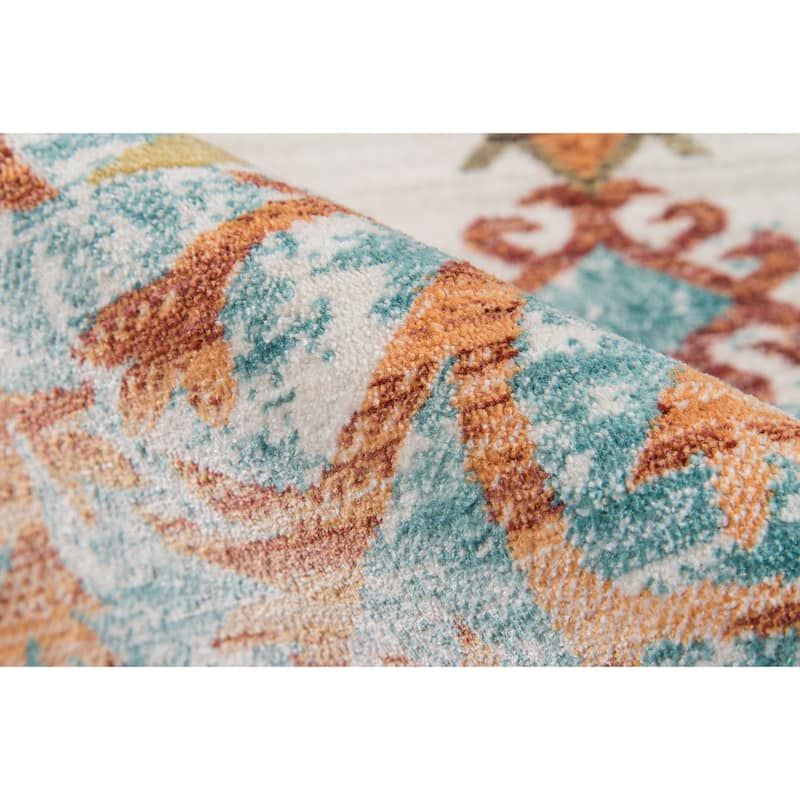 Momeni Cypress Polyester Traditional Medallion Area Rug