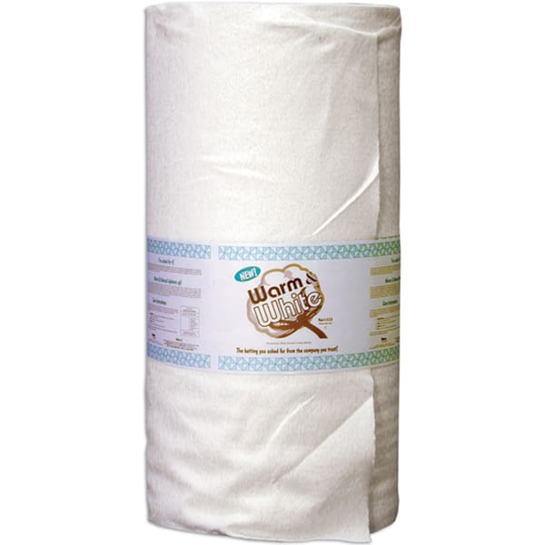 Warm & White Cotton Batting ByTheYardFull/Queen Size 90"X40yd FOB