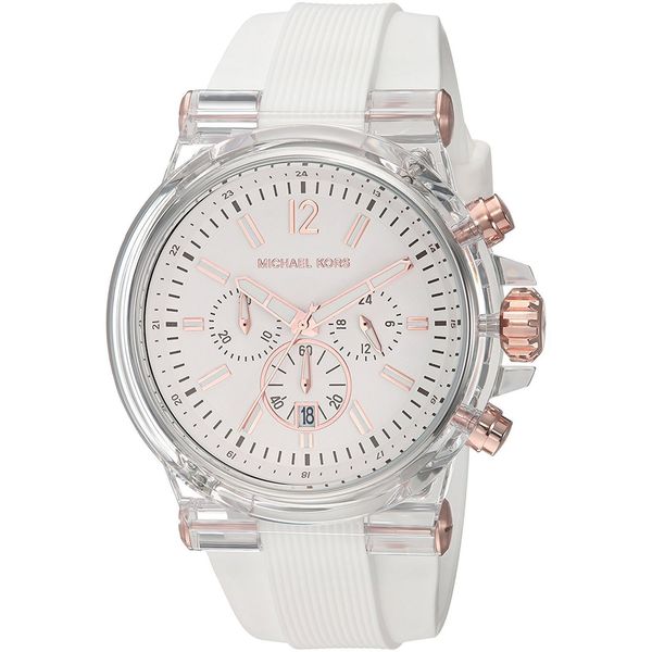 michael kors white silicone watch