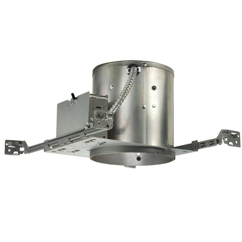 Juno Lighting IC22 6-Inch IC Rated Universal Incandescent Housing with Push In Electrical Connectors and Air-Loc Gasket - Silver