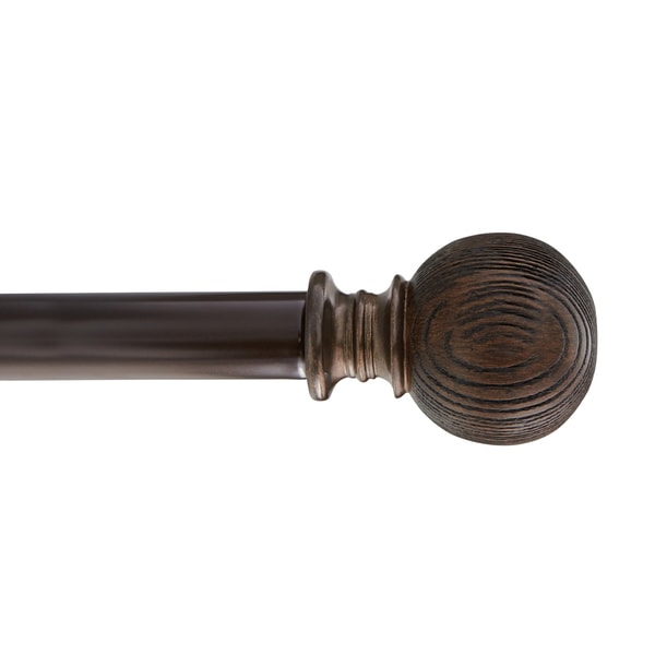 HDI Wood Ball Adjustable Curtain Rod