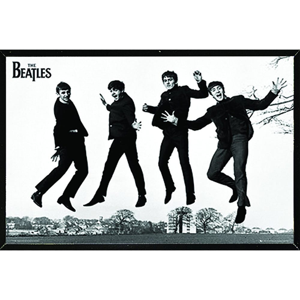 The Beatles Jump 2 Poster in a Black Thin Frame - Bed Bath