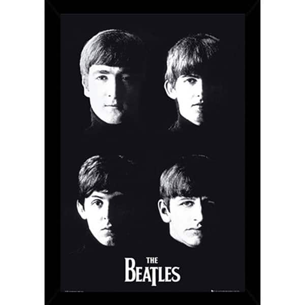 framed beatles poster