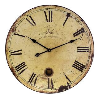 Clocks For Less Beautifully Rustic Large Wall Clock With Pendulum