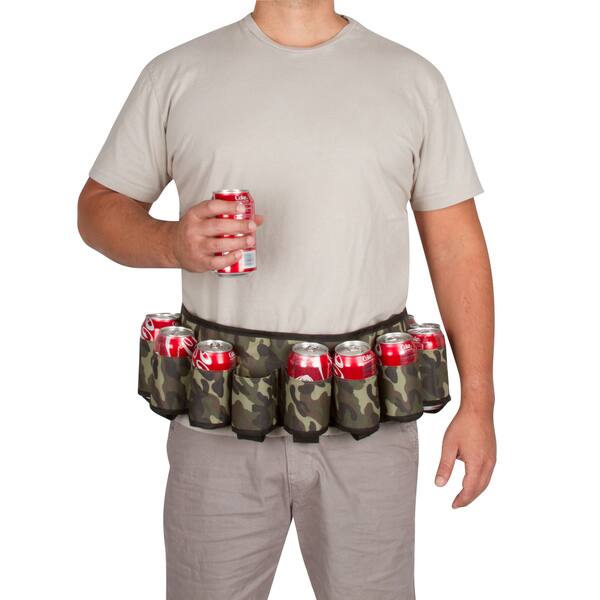 EZ Drinker Redneck Camouflage Plastic 6-pack Beer/Soda Holster Belt ...