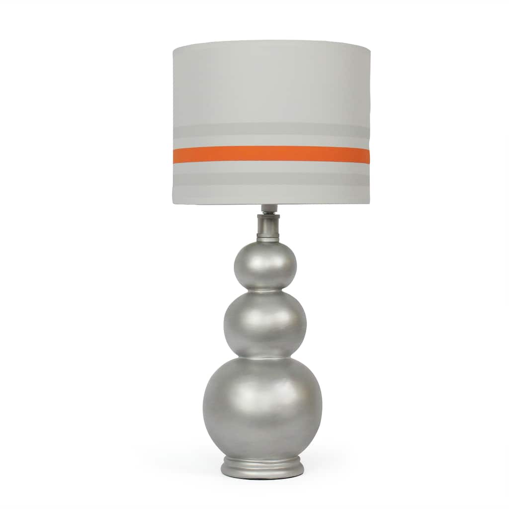 The Peanut Shell Lustrous Orange Stripe Lamp