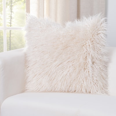 Siscovers Faux-Fur Designer Llama Throw Pillow