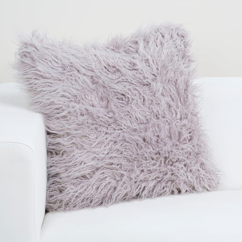 Siscovers Faux-Fur Designer Llama Throw Pillow - Lavender - 20 x 20