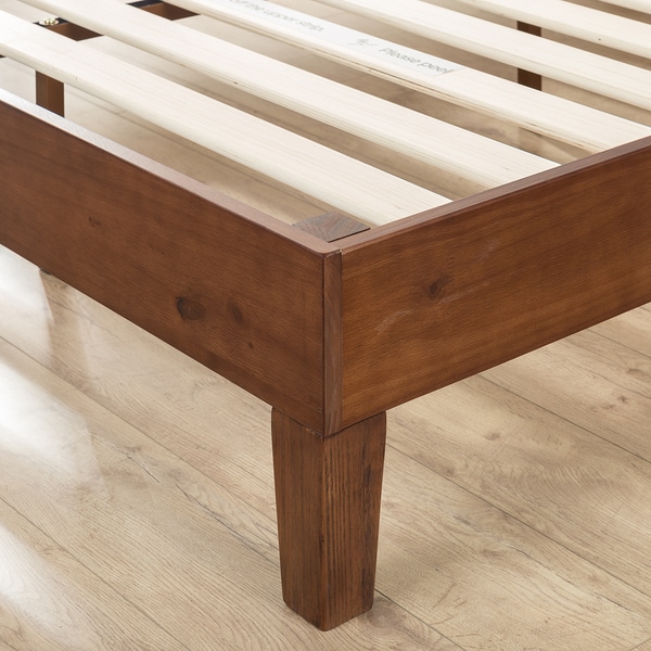 PiNE ② Amazon.com: ZINUS Alexis Deluxe Wood Platform Bed Frame