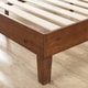 preview thumbnail 7 of 5, Priage by Zinus Antique Espresso Wood Platform Bed