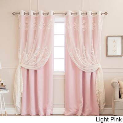 Buy Pink Damask Curtains Drapes Online At Overstock Our Best