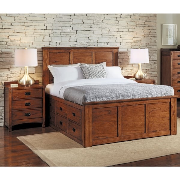 Shop Aira 3 Piece Solid Wood King Storage Bedroom Set Free