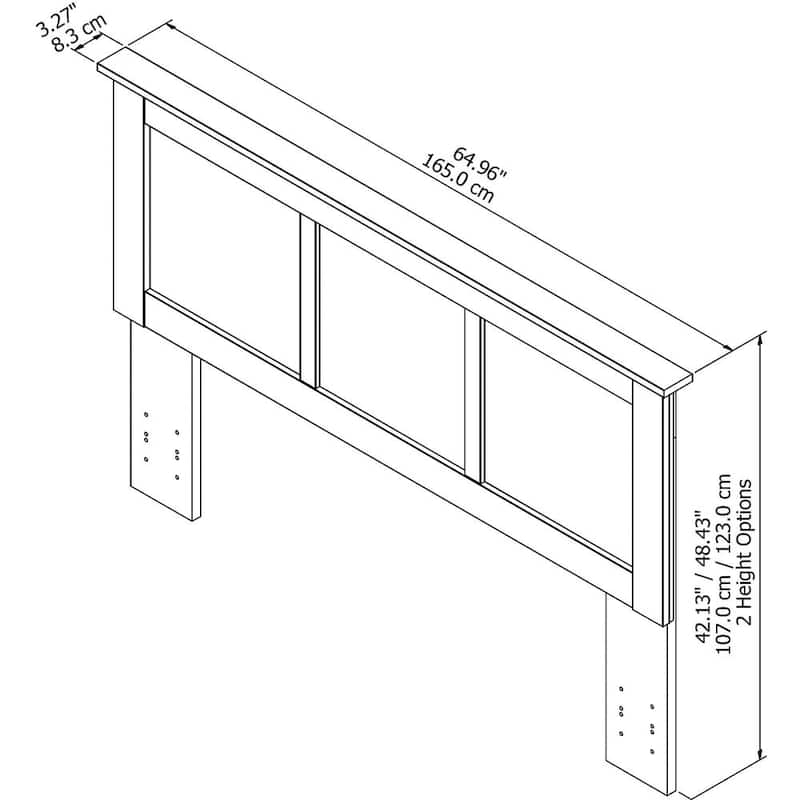 Queen Ash Grey Headboard