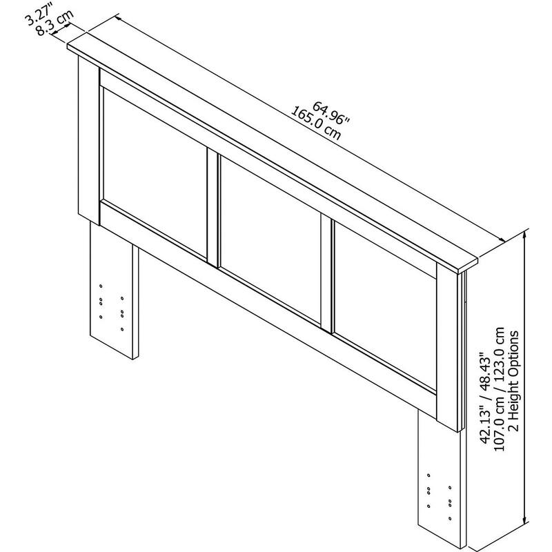 Queen Ash Grey Headboard