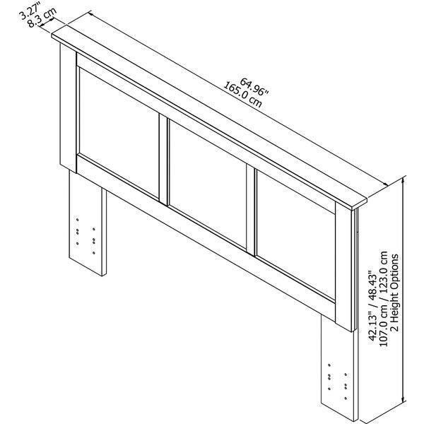 dimension image slide 1 of 4, Queen Ash Grey Headboard