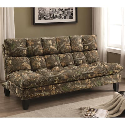 Contemporary Design Autumn Camouflage Tufted Sofa Bed