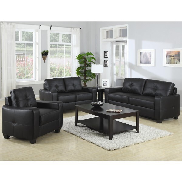 Contemporary Modern Design Black Living Room Sofa Collection