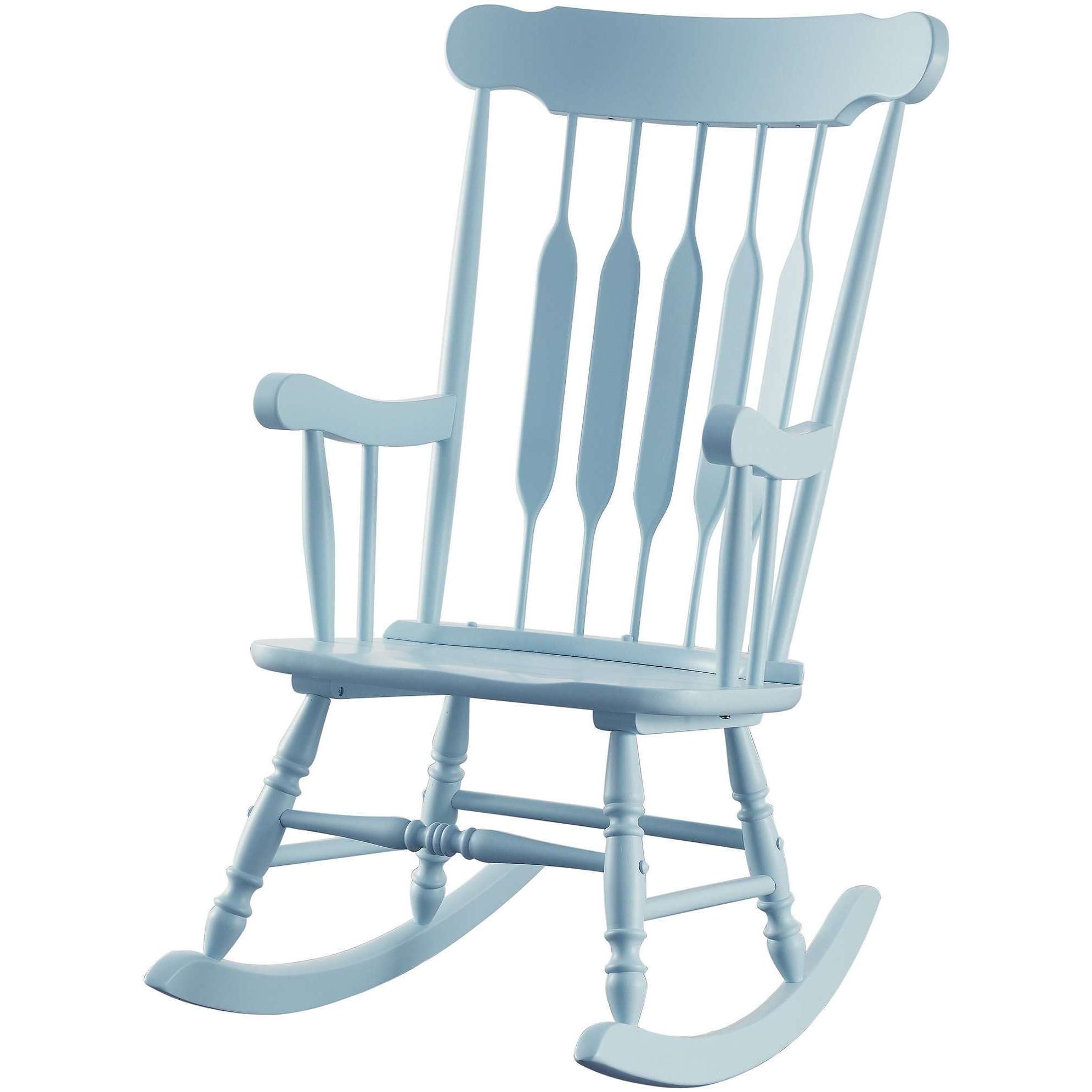 baby blue rocking chair