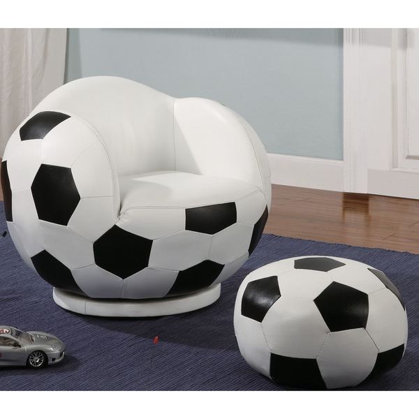 soccer chair with ottoman