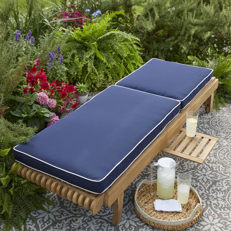 Kokomo Hinged Sunlounger Cushion with Sunbrella Fabric