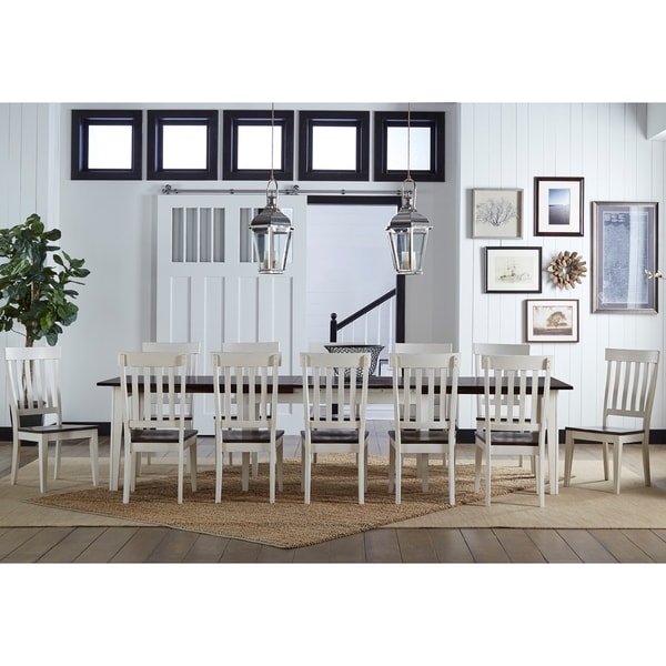 11 piece solid wood dining set