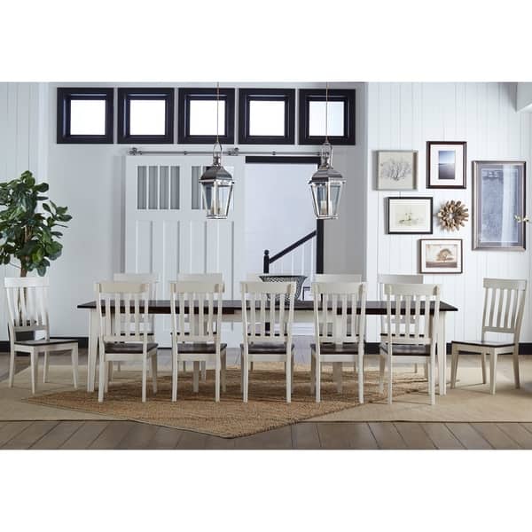 slide 1 of 6, Simply Solid Tessa Solid Wood 13-piece Dining Set