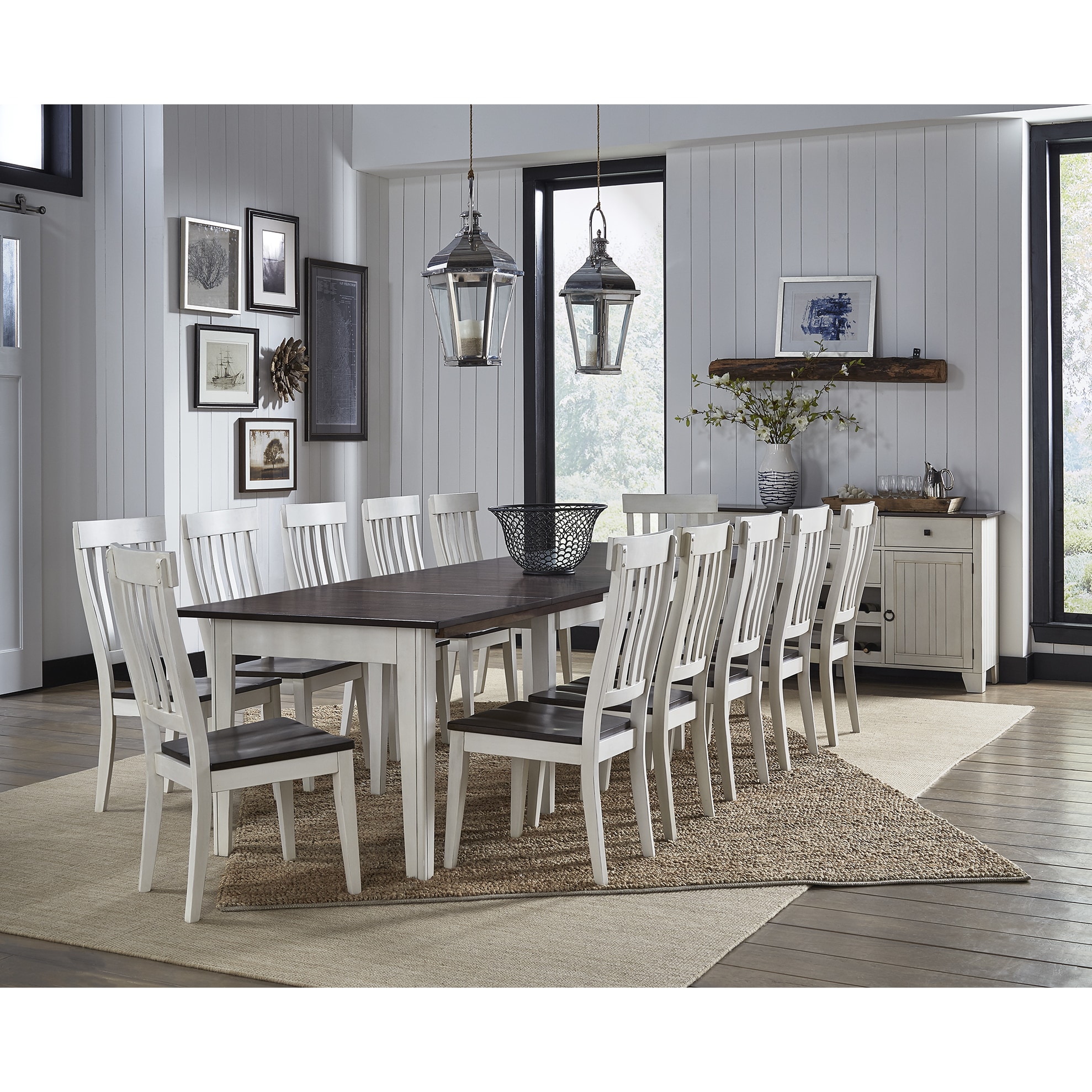Tessa 14-piece Solid Wood Dining Set