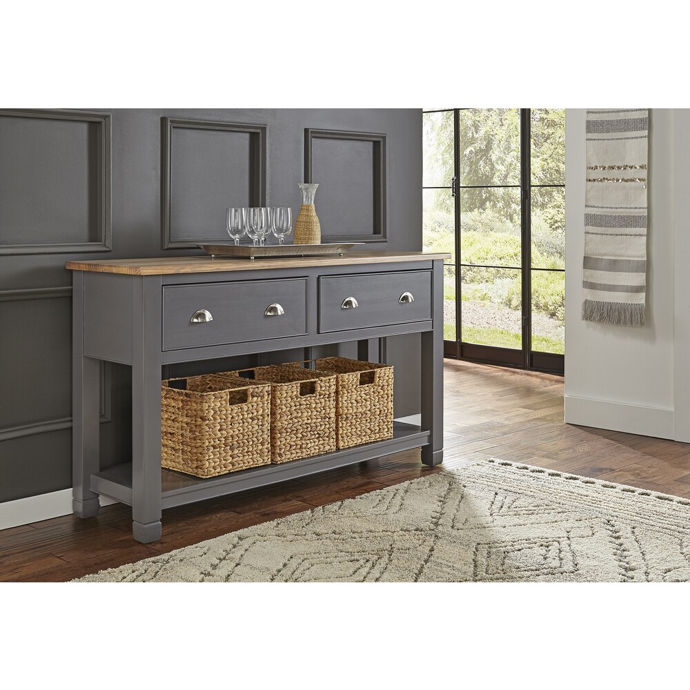 Simply Solid  Luma Grey Wood Sideboard (Luma Solid Wood Sideboard)