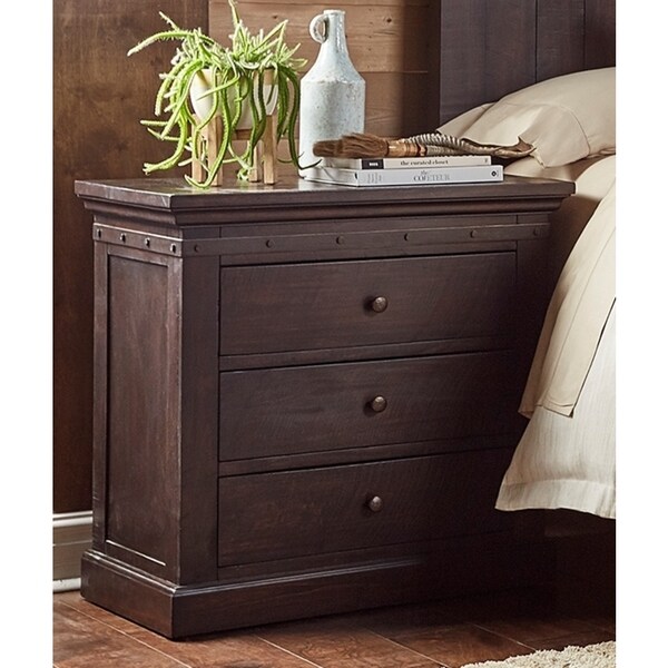 Simply Solid Lara Wood 3 Drawer Nightstands Set Of 2 Simply Solid Lara Wood 3 Drawer Nightstands Set Of 2