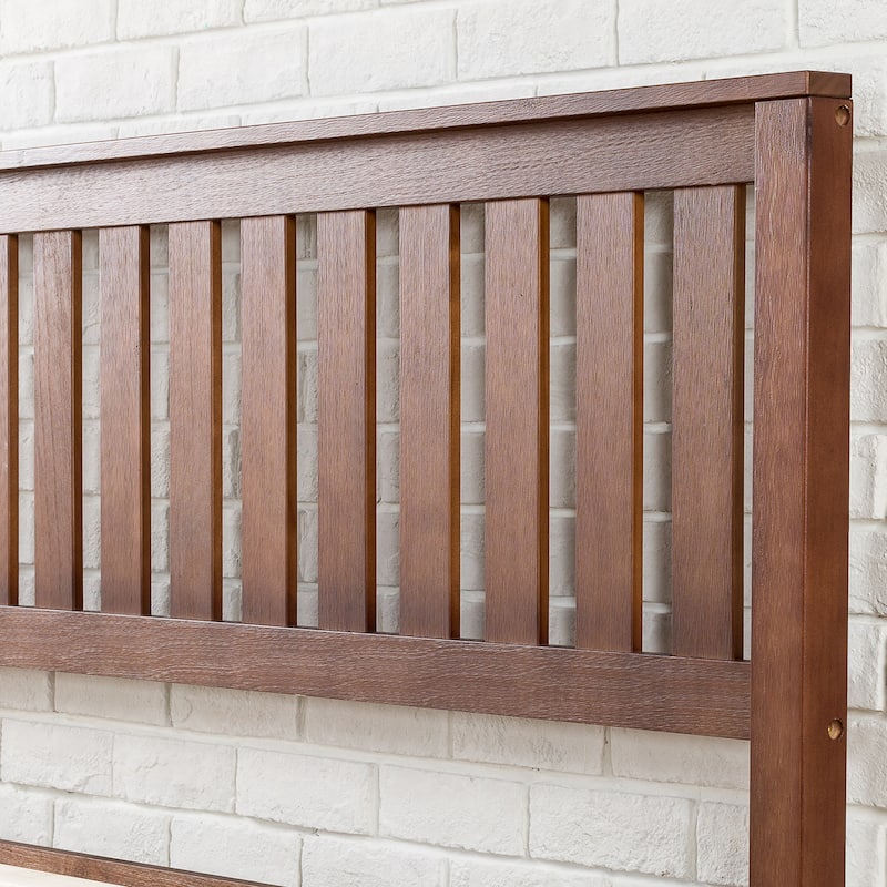 Priage by Zinus Antique Espresso Solid Wood Platform Bed