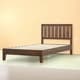 preview thumbnail 10 of 9, Priage by Zinus Antique Espresso Solid Wood Platform Bed Twin