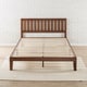 preview thumbnail 2 of 9, Priage by Zinus Antique Espresso Solid Wood Platform Bed