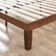 preview thumbnail 4 of 9, Priage by Zinus Antique Espresso Solid Wood Platform Bed
