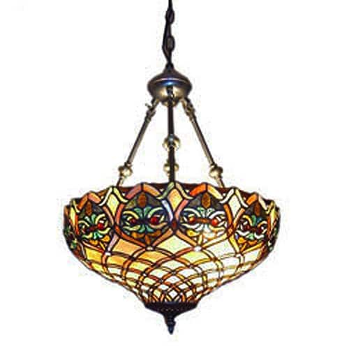 Serena d'italia Tiffany-style Baroque 2-light Hanging lamp