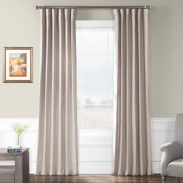Shop Exclusive Fabrics French Linen Lined Curtain Panel 108 In