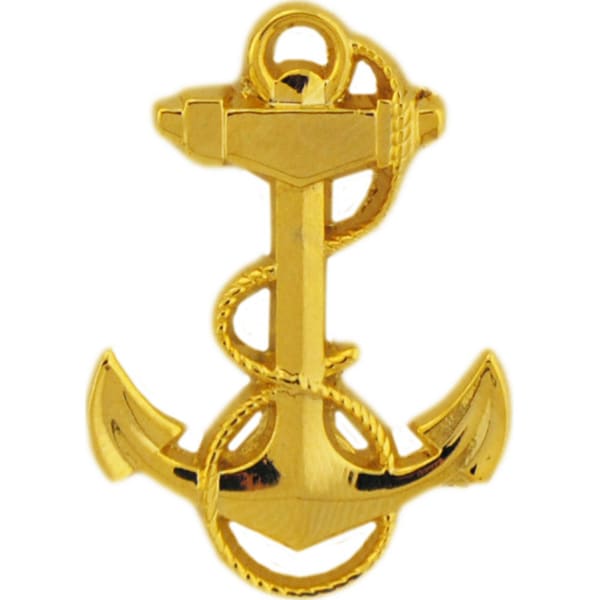 U.S. Navy Midshipman Yellow Metal Military Lapel Pin