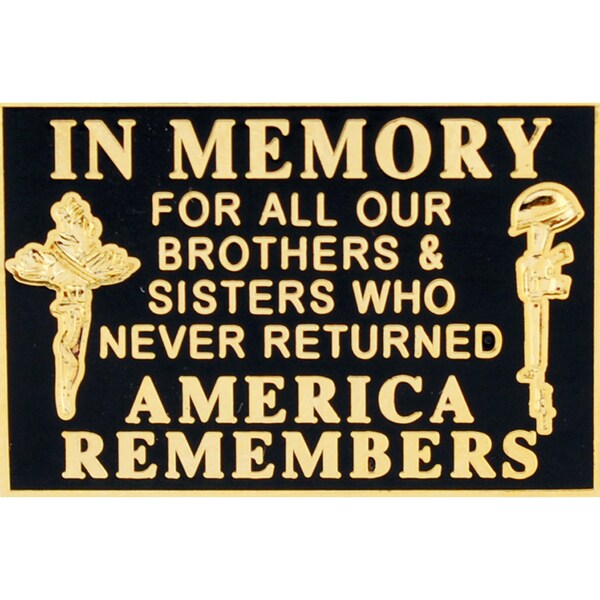 Memorial Flag Military Lapel Pin