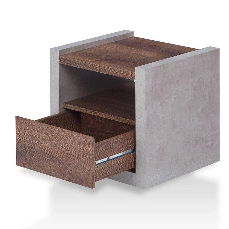 Kendelle Industrial 18-inch 1-Shelf Side Table by Furniture of America