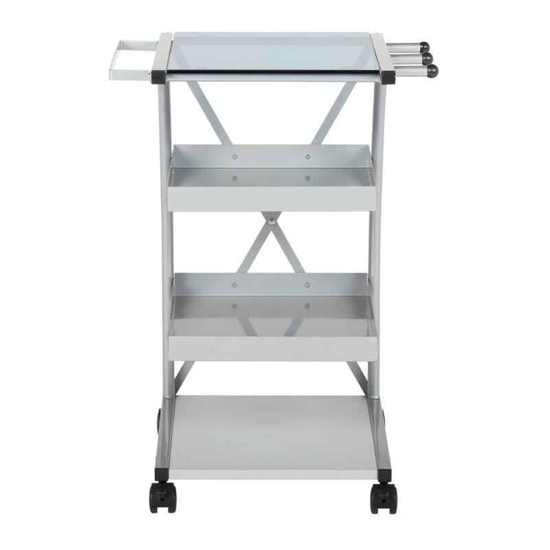 Studio Designs Triflex Taboret - Silver