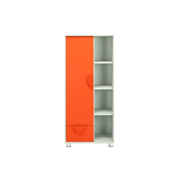 Shop My Youth Kids Orange Wardrobe Armoire Free Shipping Today