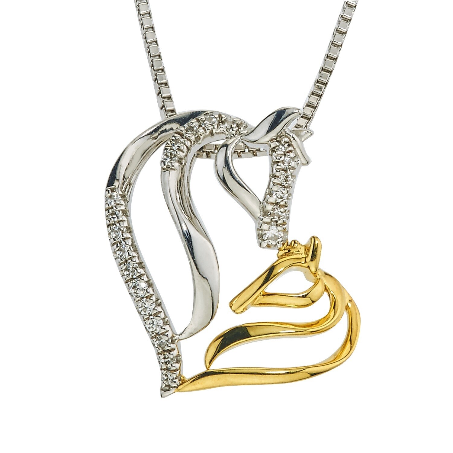 mother and child horse necklace