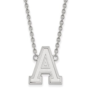 Sterling Silver U.S Military Academy L Pendant in Circle by LogoArt Sterling Silver U.S Military Academy L Pendant in Circle by LogoArt