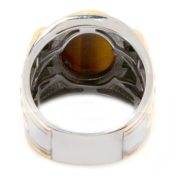 black tiger eye ring