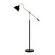 preview thumbnail 1 of 3, Catalina Nelson 60.25" Adjustable Antique Brass and Matte Black Metal Floor Lamp