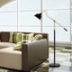 preview thumbnail 5 of 3, Catalina Nelson 60.25" Adjustable Antique Brass and Matte Black Metal Floor Lamp