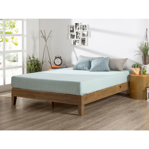 priage by zinus 14 inch solid wood platform bed