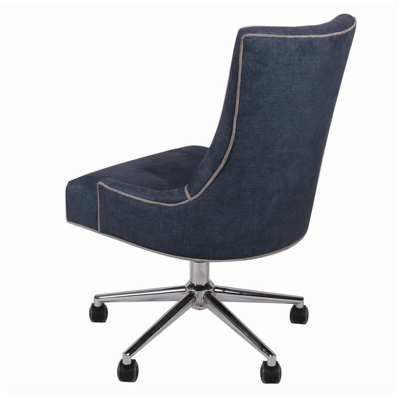 Charlotte Chrome Denim Office Chair