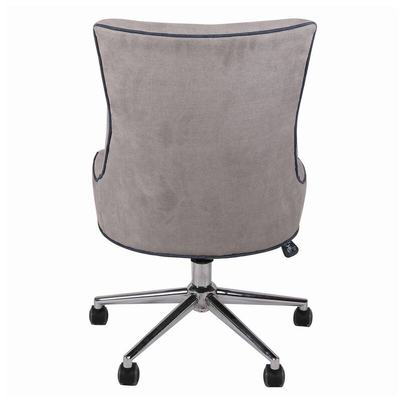 Charlotte Chrome Denim Office Chair
